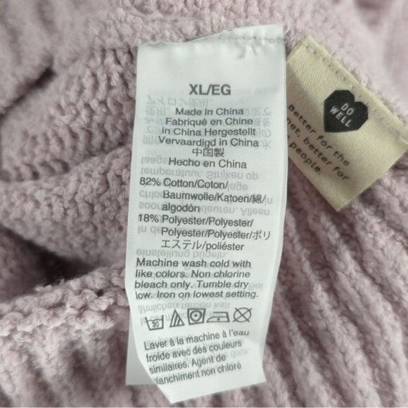 NWT MADEWELL Dotted Bobble Pullover Knit Sweater Pale Lilac Style AG595 Sz XL - Picture 12 of 12